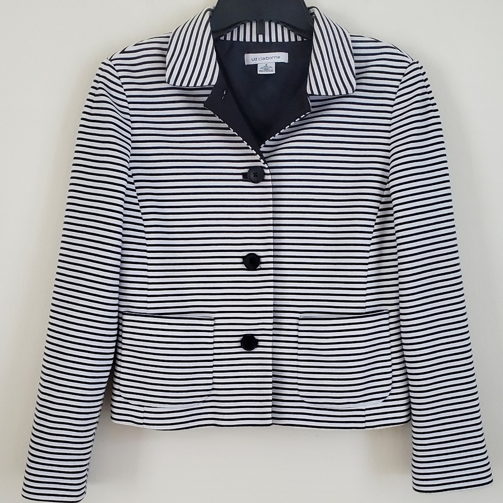 Liz Claiborne Striped Blazer